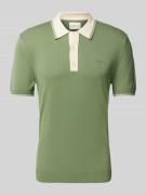 Gant Slim Fit Poloshirt mit Label-Stitching in Schilf, Größe 4XL