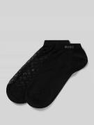 BOSS Sneakersocken mit elastischem Rippenbündchen im 2er-Pack in Black...