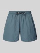 MCNEAL Relaxed Fit Badeshorts mit Logo-Stitching in Mittelgrau, Größe ...