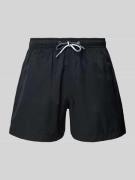MCNEAL Relaxed Fit Badeshorts mit Logo-Stitching in Black, Größe L