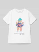 Polo Ralph Lauren Teens T-Shirt mit Polo Bear Print in Weiss, Größe M