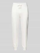 HUGO Regular Fit Sweatpants mit Label-Print Modell 'Dayote' in Kitt, G...