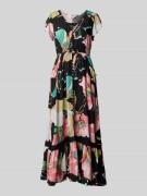 Apricot Maxikleid mit Knopfleiste in Black, Größe S