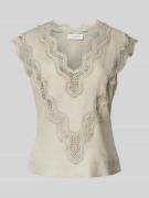 Copenhagen Muse Regular Fit Blusentop aus Lyocell-Leinen-Mix Modell 'N...
