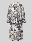 Christian Berg Woman Knielanges Leinenkleid mit 3/4-Arm in Dunkelblau,...