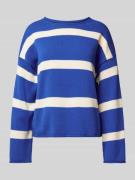 Marc O'Polo Oversized Pullover aus reiner Baumwolle in Royal, Größe L