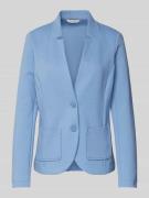 Tom Tailor Regular Fit Blazer mit Baumwoll-Anteil in Hellblau, Größe L