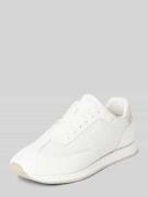 CK Calvin Klein Ledersneaker mit Label-Detail in Weiss, Größe 40