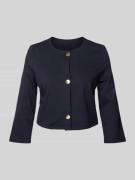 s.Oliver BLACK LABEL Boxy Fit Kurzblazer aus Vikose-Mix in Marine, Grö...