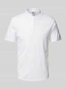 Drykorn Regular Fit Poloshirt mit Stehkragen Modell 'LOUIS 10' in Weis...