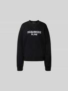 Dsquared2 Oversized Sweatshirt mit Label-Print in Black, Größe L