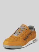 bugatti Sneaker mit Label-Print Modell 'Trevor' in Gelb, Größe 41
