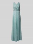 TROYDEN COLLECTION Abendkleid mit Taillenpasse in Mint Melange, Größe ...