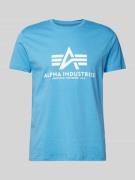 Alpha Industries T-Shirt aus reiner Baumwolle in Ocean, Größe L