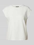 comma T-Shirt mit Rundhalsausschnitt in Weiss, Größe 44