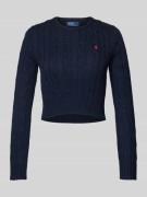 Polo Ralph Lauren Cropped Strickpullover mit gerippten Abschlüssen in ...