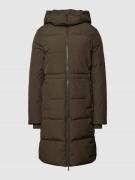 Jake*s Collection Steppmantel mit Kapuze in Dunkelgruen, Größe 36