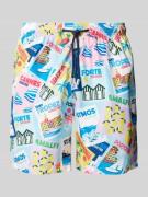 MC2 Saint Barth Regular Fit Badeshorts mit Tunnelzug Modell 'LIGHTING'...