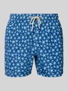 MC2 Saint Barth Regular Fit Badeshorts mit Leistentasche in Blau, Größ...
