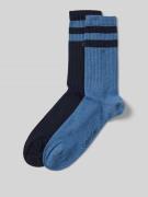 CK Calvin Klein Socken mit Label-Print im 2er-Pack in Blau Melange, Gr...