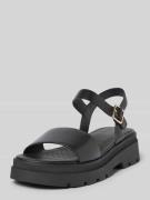 Geox Sandalette mit Dornschließe Modell 'ADACTER' in BLACK, Größe 37