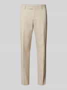 Strellson Regular Fit Anzughose mit Bügelfalten in Beige, Größe 102