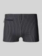 Schiesser Badehose mit Reißverschlusstasche in Black, Größe XXL