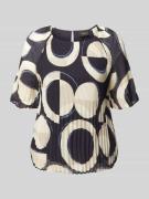 s.Oliver BLACK LABEL Regular Fit Chiffonbluse mit mit kurzen Ragalanär...