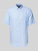 Christian Berg Men Regular Fit Freizeithemd aus reinem Leinen in Bleu,...