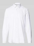 Jake*s Super Slim Fit Business-Hemd mit Kentkragen in Weiss, Größe 39/...