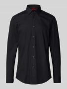 HUGO Slim Fit Business-Hemd aus Baumwolle Modell 'Jenno' in Black, Grö...