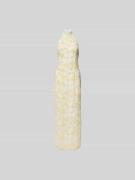 ROTATE Maxikleid mit Neckholder in Hellgelb, Größe 34