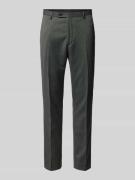 MCNEAL Super Slim Fit Anzughose mit Bügelfalten in Anthrazit, Größe 46