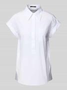 Windsor Regular Fit Blusenshirt mit Brusttasche in Weiss, Größe 44