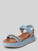 Liu Jo Sandalette mit Applikation Modell 'FRIDA' in Blau, Größe 38
