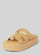 Steve Madden Slides mit Plateausohle Modell 'BIGMISSILE' in Beige, Grö...