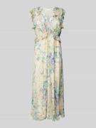 Jake*s Cocktail Cocktailkleid mit Rüschen in Sand Melange, Größe 36