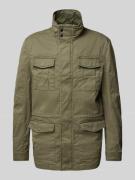 Christian Berg Men Jacke mit Pattentaschen in Oliv, Größe 3XL