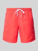 Sundek Badehose mit elastischem Bund in Rot, Größe M