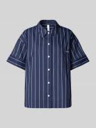 JOOP! Hemdbluse mit Knopfleiste Modell 'Beatrice' in Marine, Größe 38