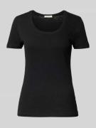Marc O'Polo Shaped Fit T-Shirt aus reiner Baumwolle in BLACK, Größe M