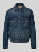 Polo Ralph Lauren Trucker Jacket mit Leistentaschen in Jeansblau, Größ...