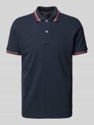 Geox Poloshirt mit Label-Stitching Modell 'Piquee' in Marine, Größe L