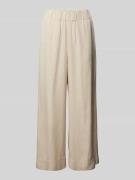 Marc O'Polo Denim Wide Leg Stoffhose mit verkürztem Schnitt in Sand, G...