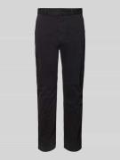 BOSS Orange Slim Fit Chino mit französischen Eingrifftaschen in Black,...