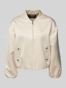 s.Oliver BLACK LABEL Oversized Blouson mit elastischem Saum in Beige, ...