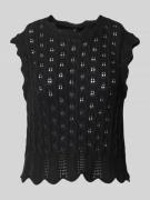 Only Regular Fit Stricktop aus Baumwoll-Mix Modell 'LUNA LIFE' in Blac...