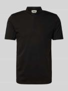 Drykorn Poloshirt mit Stehkragen Modell 'LOUIS 10' in Black, Größe L