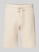 MCNEAL Shorts mit elastischem Bund und Tunnelzug in Beige, Größe L