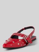 Only Slingback Ballerinas mit Nieten Modell 'LAURA-5' in Rot, Größe 36